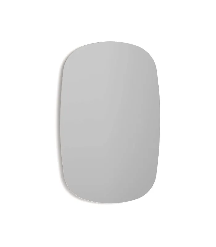 Espelho de parede assimétrico moderno - 65x40 cm