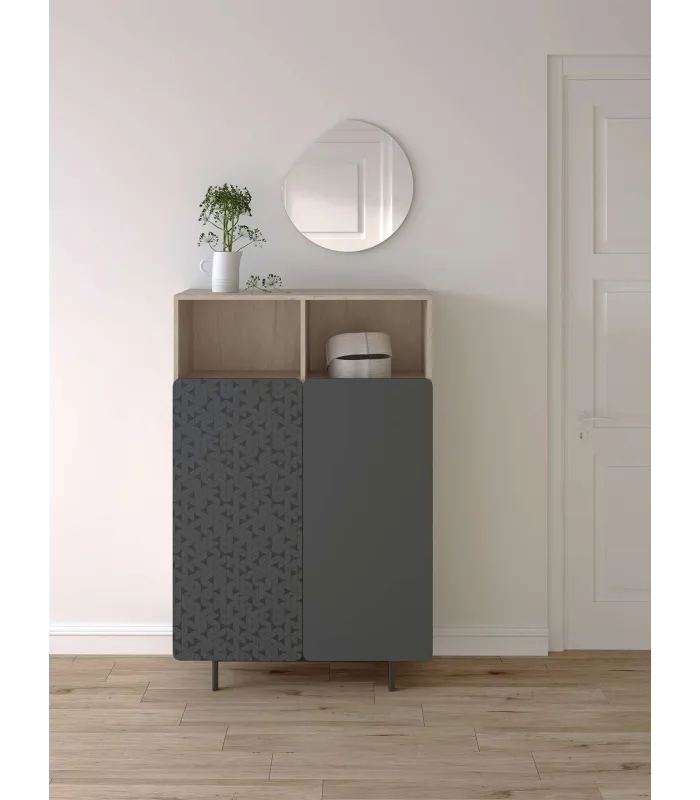 Espejo de pared asimétrico moderno 50x50 cm