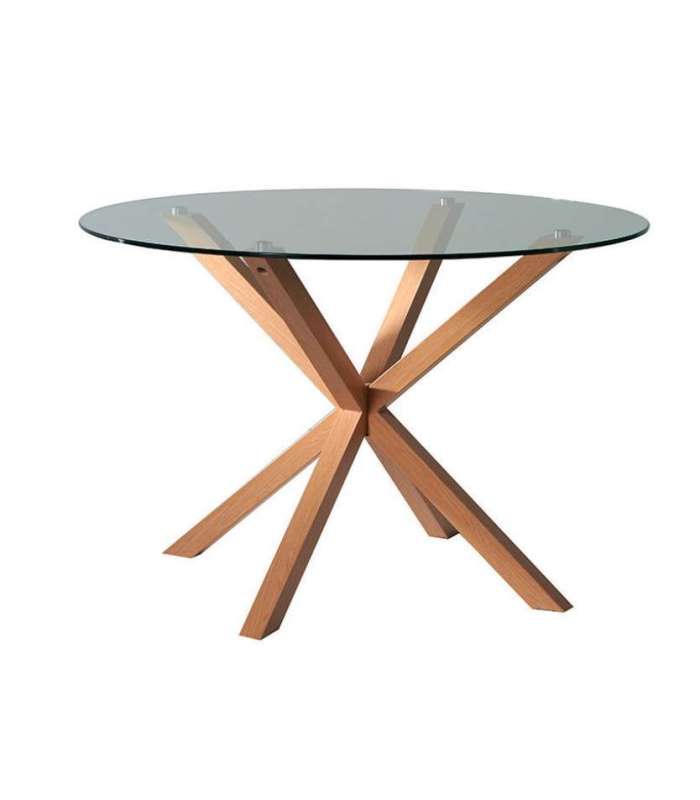 copy of Table ronde Bob en finition blanche et pieds en bois 75