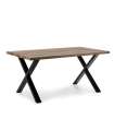 Mesa de jantar retangular Formas X-200 carvalho/preto finish, 75cm (alta) 200cm (largura) 100cm (fondoo)