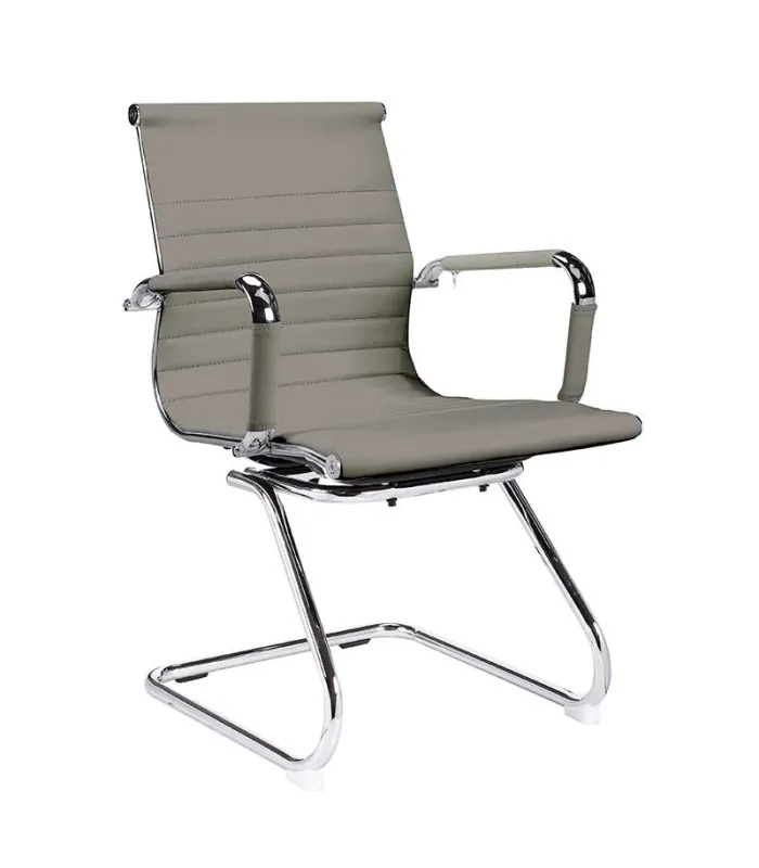 Pack de 2 sillas confidente gris, 57x90x61 cm
