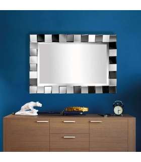 copy of Modern rectangular silver mirror