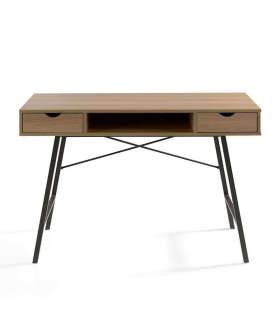 Table de bureau avec pieds en métal noir 77 cm (hauteur) 120 cm