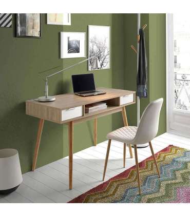 Modern office table combined in two colours