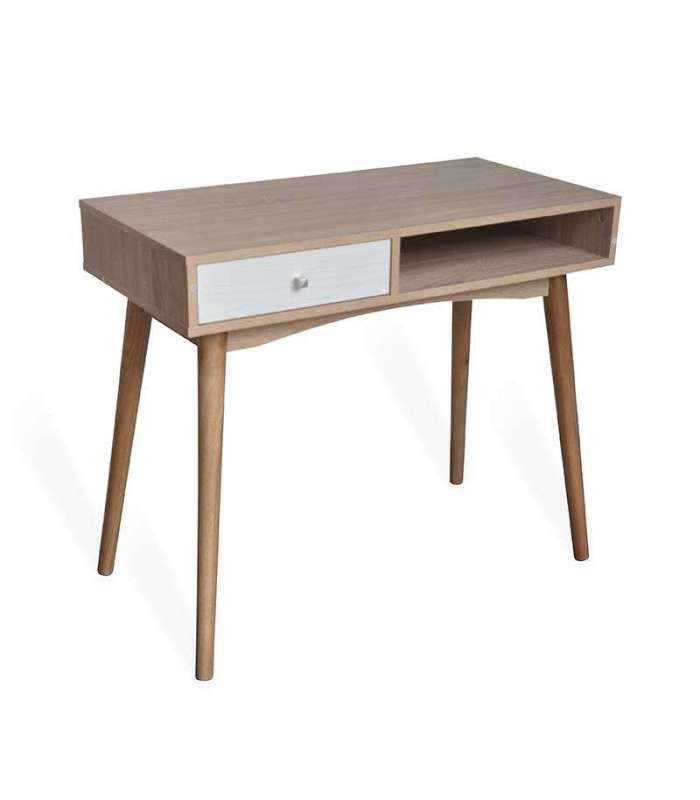 Table de bureau moderne en deux couleurs 78 cm(hauteur)90