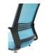 Chaise de bureau design moderne pivotante en deux couleurs