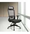 Cadeira de escritório giratória acabamento preto 63 cm(largura) 118-126 cm(altura) 60cm(profundidade)