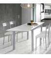 Table de cuisine extensible en verre, disponible en plusieurs couleurs au choix 76,5 cm (hauteur) 110/170 cm (largeur) 70 cm (pr