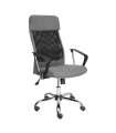 Cadeira de escritório giratória preta 62 cm(largura) 109/118 cm(altura) 63 cm(profundidade)