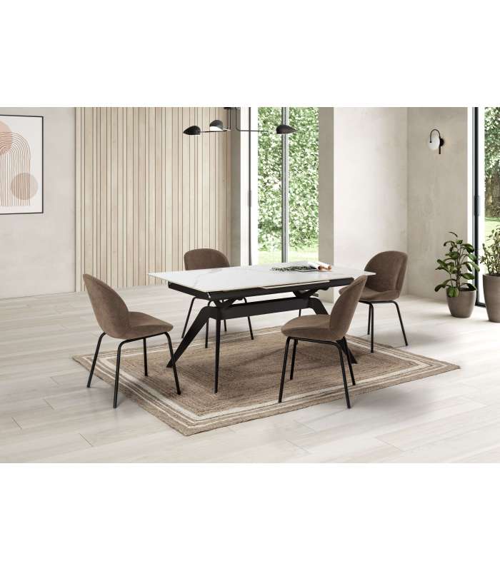 MKRIC Mesas de cocina Mesa comedor rectangular extensible MANU