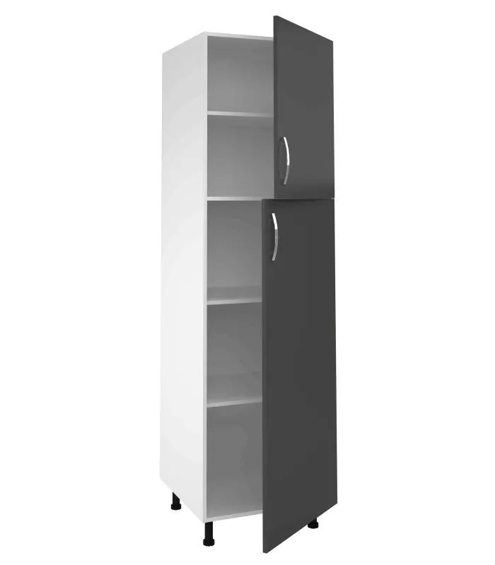 Columna de cocina 2 puertas gris parís