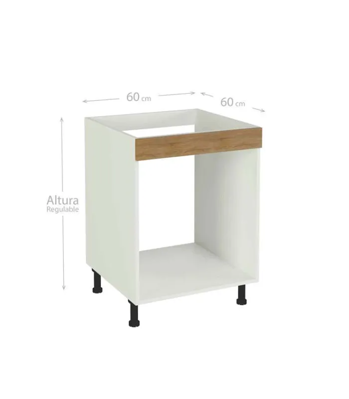MD BLOCK Modelo Kit-Kit Mueble cocina para horno en roble. 83