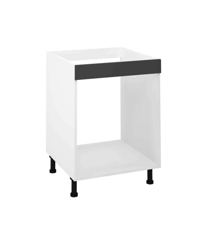 Mueble cocina gris parís para horno, funcional y moderno