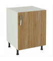 Mueble cocina con una puerta en roble cortez. 83 cm(alto)60 cm(ancho)58 cm(largo)