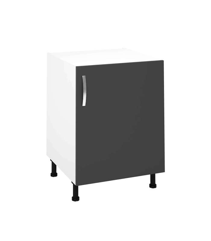 MD BLOCK Modulos bajos Mueble cocina con una puerta en gris