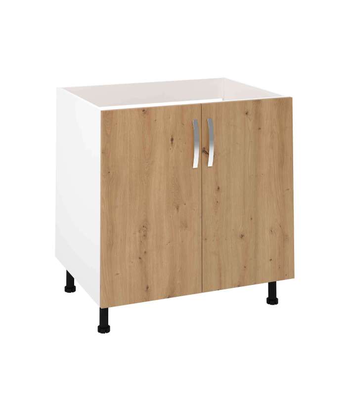 MD BLOCK Modulos bajos Mueble cocina fregadero 2 puertas en