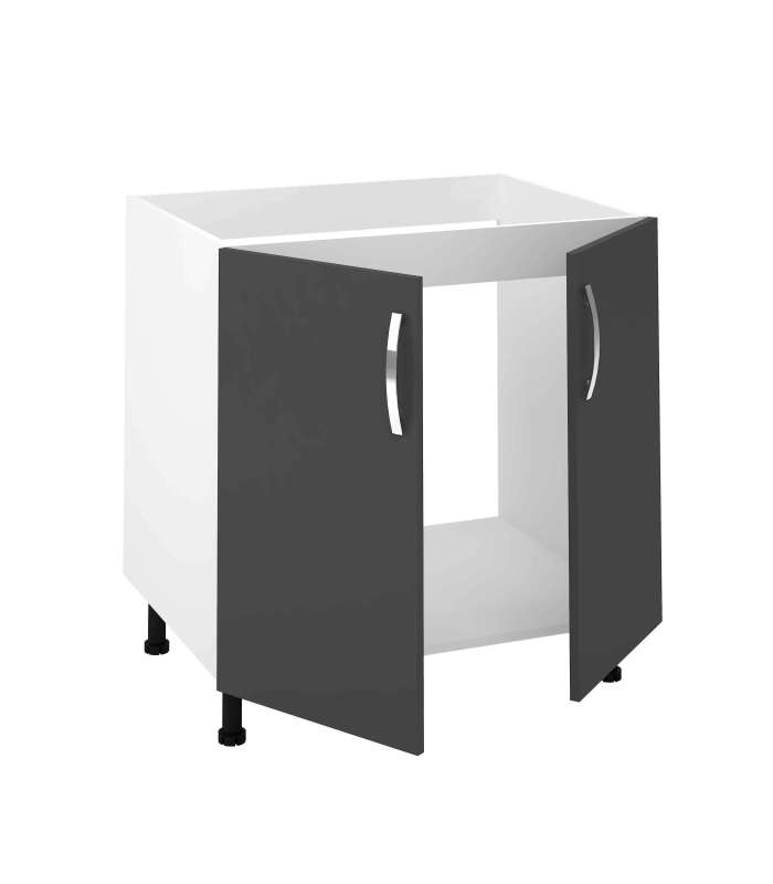 MD BLOCK Modulos bajos Mueble cocina fregadero 2 puertas en