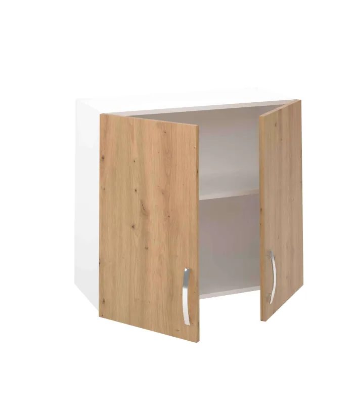 Mueble de cocina colgante en roble albar, 2 puertas