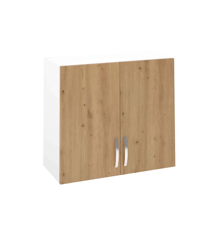 Mueble de cocina colgante en roble albar, 2 puertas