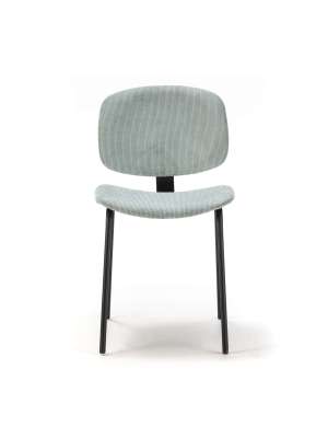 Pack 2 sillas MARIO, pana aguamarina, 50/79cm