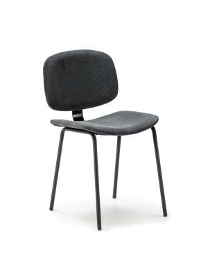 Pack de 2 sillas MARIO negras, cómodas y elegantes