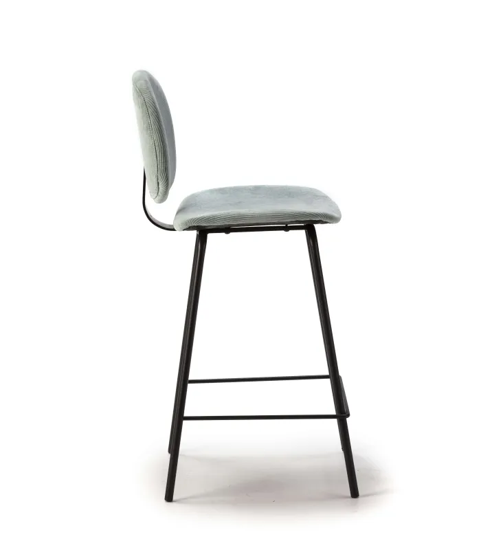 Pack de 2 taburetes MARIO aguamarina, estilo moderno