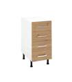 copy of 40 low kitchen furniture with 1 drawer and 1 door in various colors