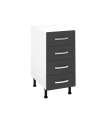 copy of 40 low kitchen furniture with 1 drawer and 1 door in various colors