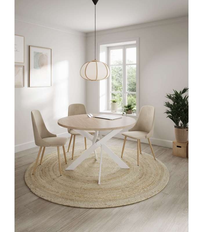 Lot de 4 chaises de cuisine ou de salle à manger Marlene deux