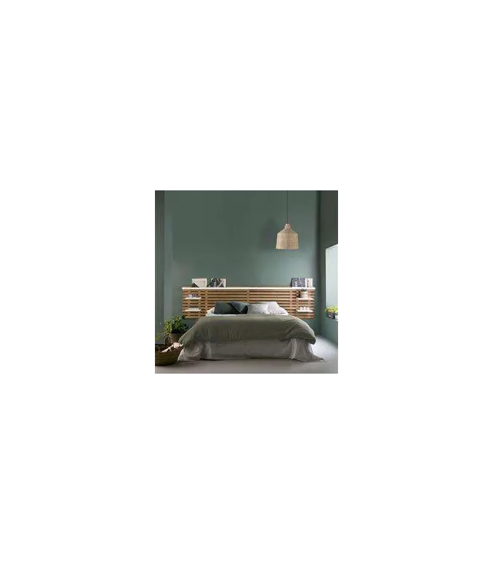 Cabecero Gael para cama matrimonio en cera/blanco