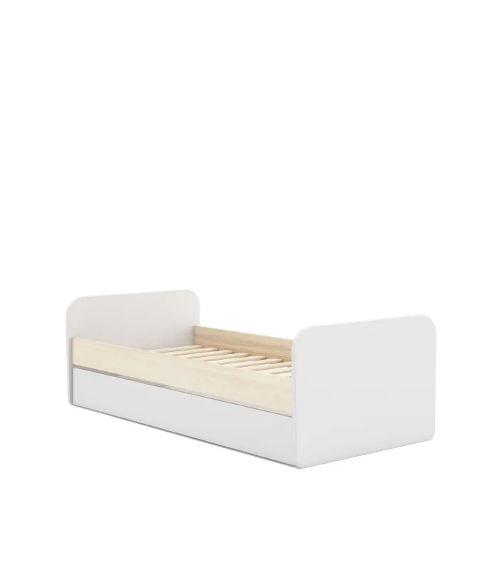 Cama nido juvenil DYLAN blanco, 205x102x65 cm