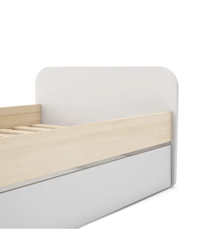 Cama nido juvenil DYLAN blanco, 205x102x65 cm