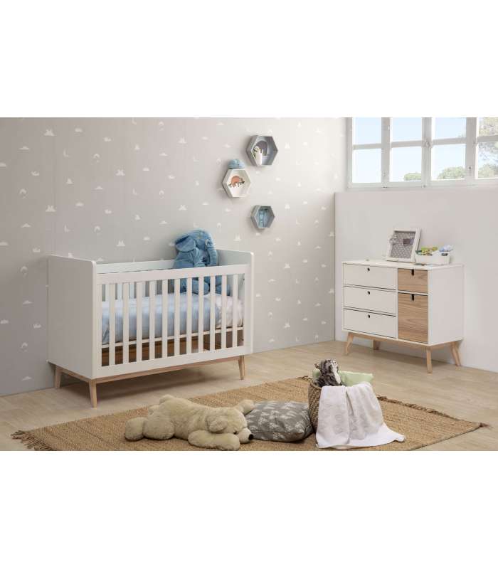 copy of CAMA NIDO 0.90 KIARA 90X190 BLANCO/NATURAL C/SOMIE