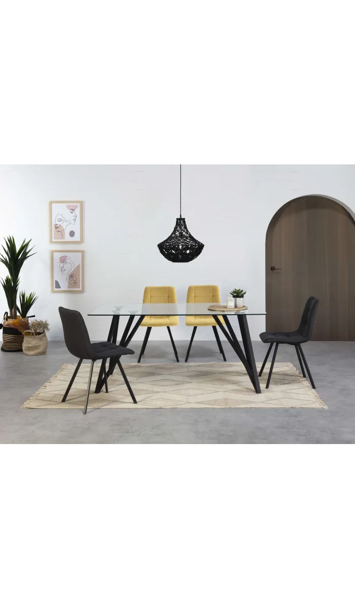 MKRIC Mesas de cozinha fixas Mesa de jantar rectangular Gaia