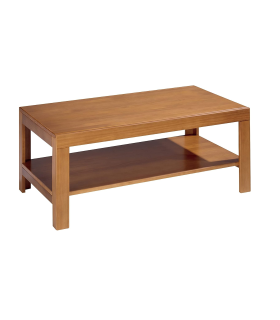 Table basse rectangulaire en pin naturel 45 cm(hauteur)110