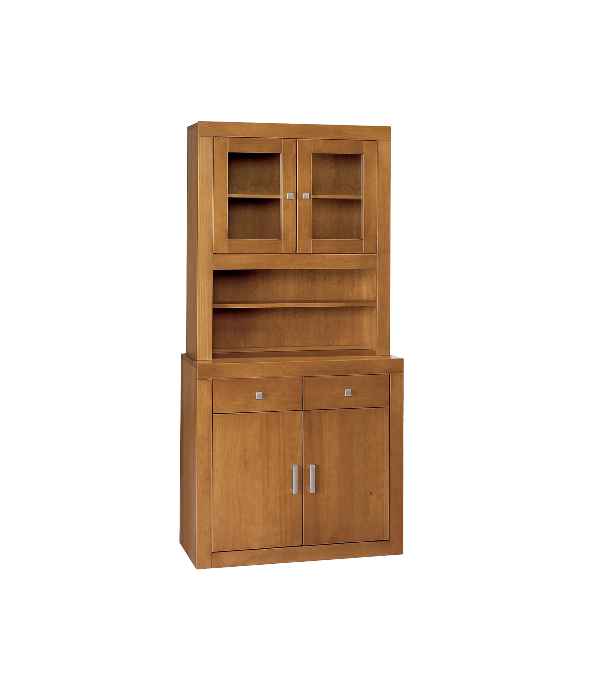  Aparador de madera maciza, aparador de cocina con estante de  almacenamiento, para sala de estar, comedor, pasillo, baño, color madera :  Hogar y Cocina