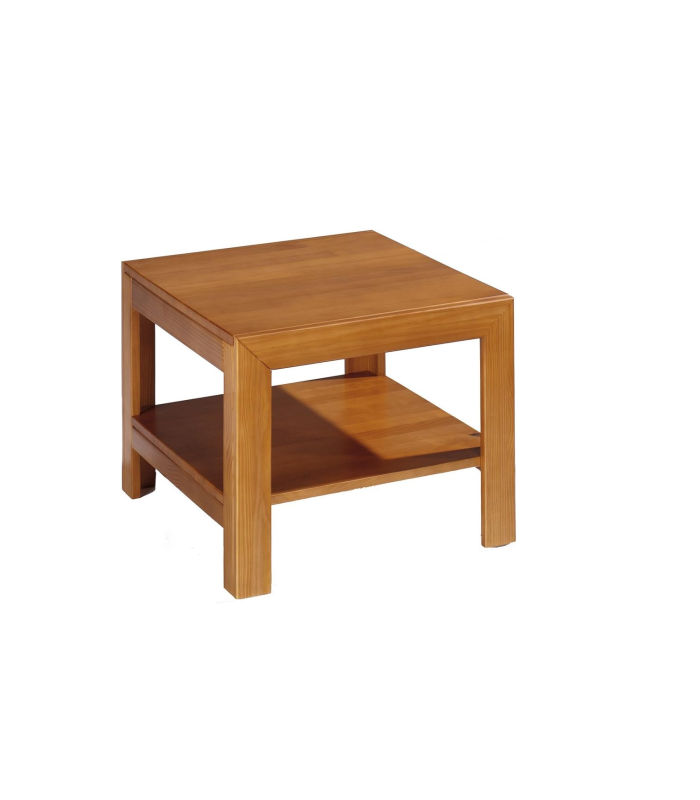 DGR-IMPORT Mesas laterais Pine Wooden Corner Table 45