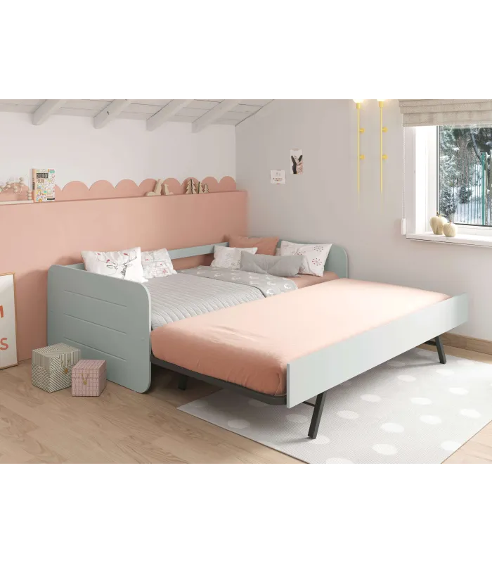 Cama nido Romina gris, funcional y estilizada
