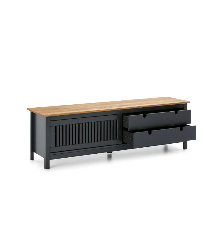 Mueble TV Luna gris 158 cm estilo nórdico