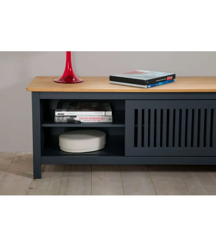 Mueble TV Luna gris 158 cm estilo nórdico