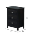 Table 3 drawers youth bedroom solid wood tabac
