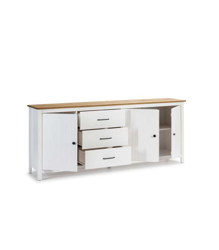 MKRIC Aparadores MIRANDA SIDEBOARD 3P3C BRANCO/CERA