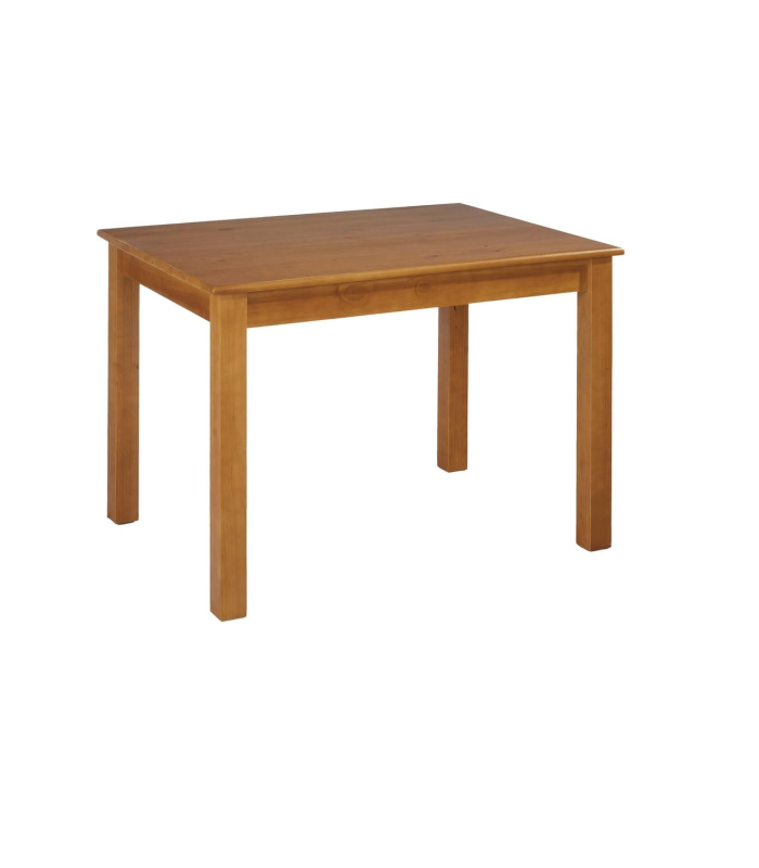 Table à manger fixe en bois massif 73 cm(hauteur)120