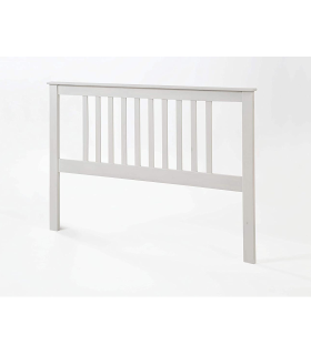 Tabac solid pine headboard for 135 white translucent bed.