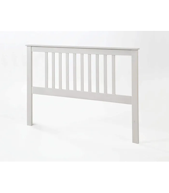Cabecero Tabac blanco de pino macizo 100x147 cm