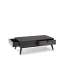 Rectangular coffee table with drawers lacquered in anthracite