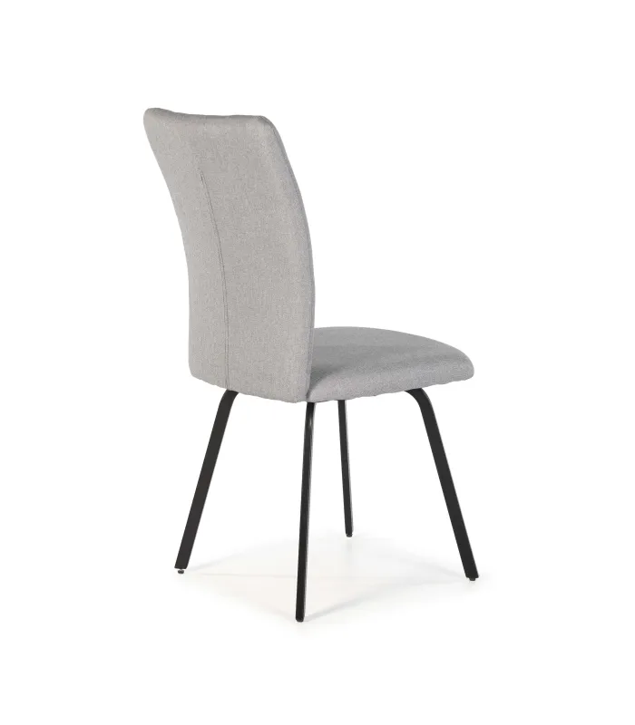Pack de 4 sillas Betty en gris claro, diseño elegante