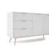 MKRIC Aparadores MIRANDA SIDEBOARD 3P3C BRANCO/CERA