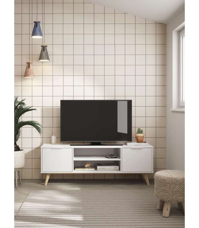 MKRIC Muebles de televisión Mueble para televisión 2 puertas 2