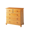 Comoda 3+2 drawers Altea solid pine wood honey color .